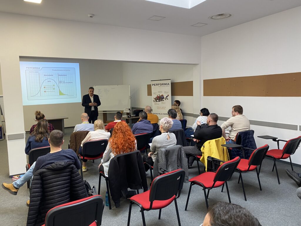 Training Performia pentru compania FomCo organizat în aprilie 2023.